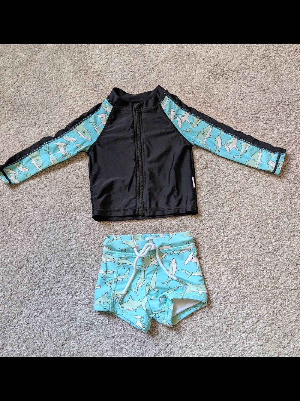 SwimZip- Bathing Suit - Rash Guard- 12-18 Months Euro Short Bottoms